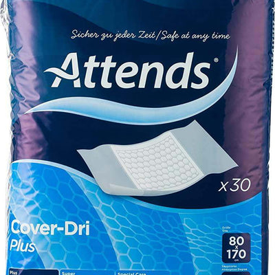 Attends Cover-Dri Plus 80 x 170cm Underpads Pack of 30 - welzo