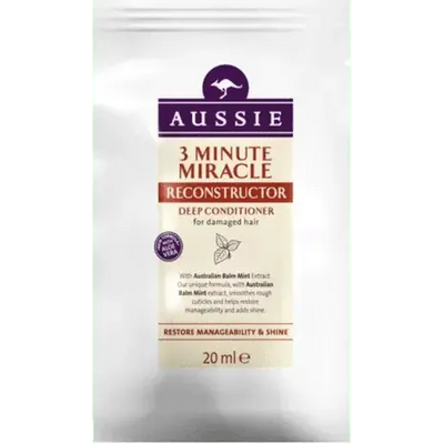 Aussie 3 Minute Miracle Reconstructor Conditioner Sachet 20ml - welzo
