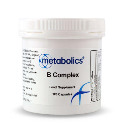 B Complex (Pot of 180 capsules)- Metabolics - welzo