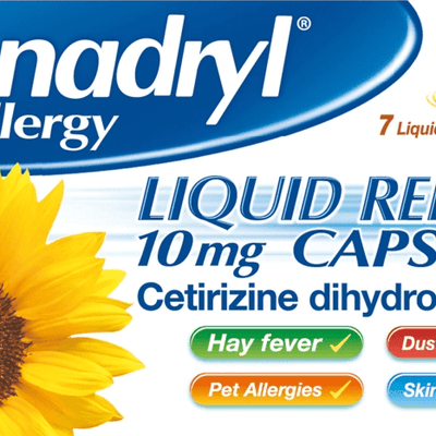 Benadryl Allergy Liquid Release 10mg Pack of 7 - welzo
