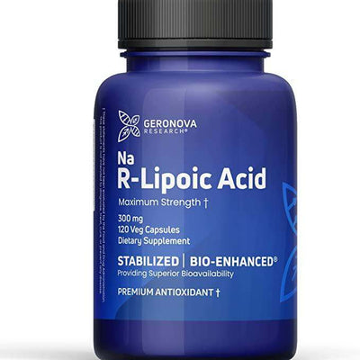Bio-Enhanced R-Lipoic Acid - 300mg - 120 Caps - Geronova - welzo