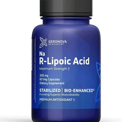 Bio-Enhanced R-Lipoic Acid 300mg, 60 Caps - Geronova Research - welzo