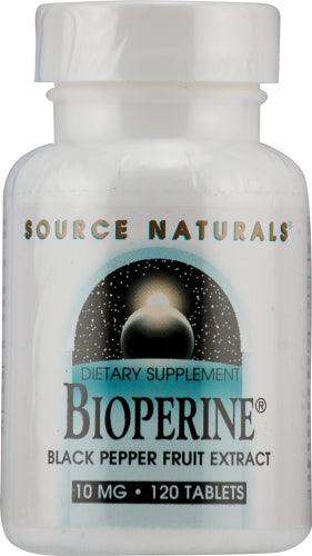 Bioperine - 10 mg - 120 Tablets - Source Naturals - welzo