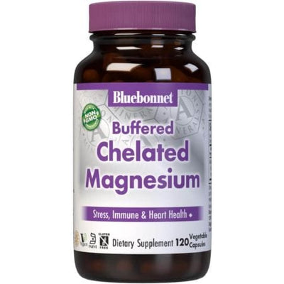 Bluebonnet Chelated Magnesium 200mg 120 Vegetable Capsules