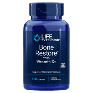 Bone Restore with Vitamins D3 + K2, 120 Capsules - Life Extension - welzo