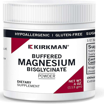 Buffered Magnesium BisGlycinate Powder (Bio-Max Series) 4oz (113g) - Kirkman Labs - welzo