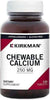 Calcium, 250 mg with Vitamin D3, 120 Chewable Tablets, Kirkman Labs - welzo