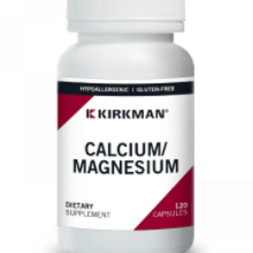 Calcium/Magnesium 120 capsules - Kirkman Labs (Hypoallergenic) - welzo