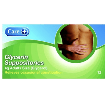 Care Glycerin Suppositories Adult Pack of 12 - welzo