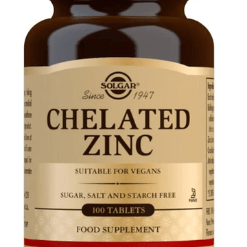 Chelated Zinc (100 tablets) - Solgar - welzo