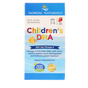 Children's DHA, (Strawberry) 360 Mini Soft Gels - Nordic Naturals - welzo