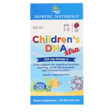Children's DHA Xtra (Berry Punch) 90 Mini Soft Gels - Nordic Naturals - welzo