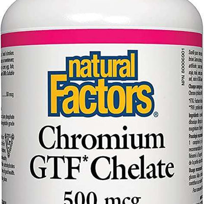 Chromium GTF Chelate, 90 Tablets - Natural Factors - welzo