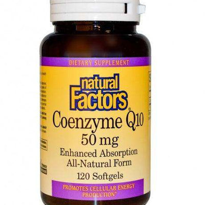 Coenzyme Q10, Enhanced Absorption, 50 mg, 120 Softgels - Natural Factors - welzo
