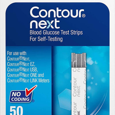 Contour Next Blood Glucose Test Strips Pack of 50 - welzo