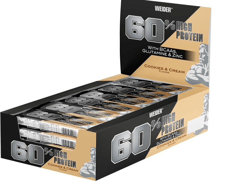 Weider 60% proteinový bar - 24 x 45g