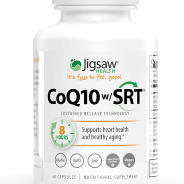 CoQ10 w/SRT® - 60 Capsules - Jigsaw Health - welzo