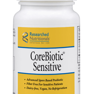 CoreBiotic™ Sensitive, Advanced Spore Based Probiotic, 60 Caps - Researched Nutritionals - welzo