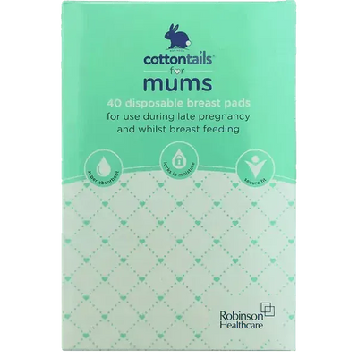 Cottontails Disposable Breast Pads Shaped Pack of 40 - welzo