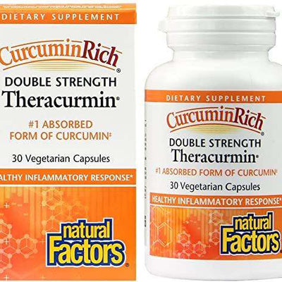CurcuminRich, Double Strength Theracurmin, 30 Vegetarian Capsules - Natural Factors - EMER - welzo