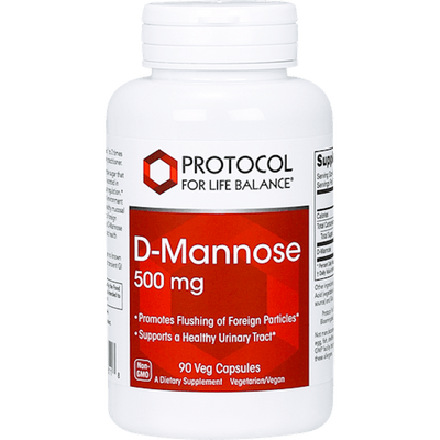 D-Mannose 500mg 90 vegcaps - Protocol For Life Balance - welzo