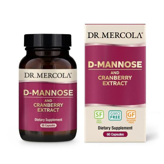 D-Mannose and Cranberry Extract, 60 Capsules - Dr Mercola - welzo