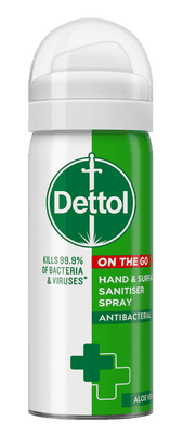 Dettol On The Go Antibacterial Hand & Surface Sanitiser Spray 50ml - welzo
