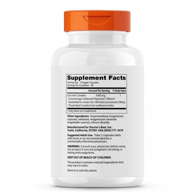 Le meilleur phytosome de curcumine du médecin 500 mg