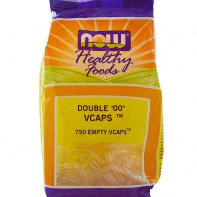 Double 00 Vcaps - 750 Empty Vcaps - Now Foods - welzo