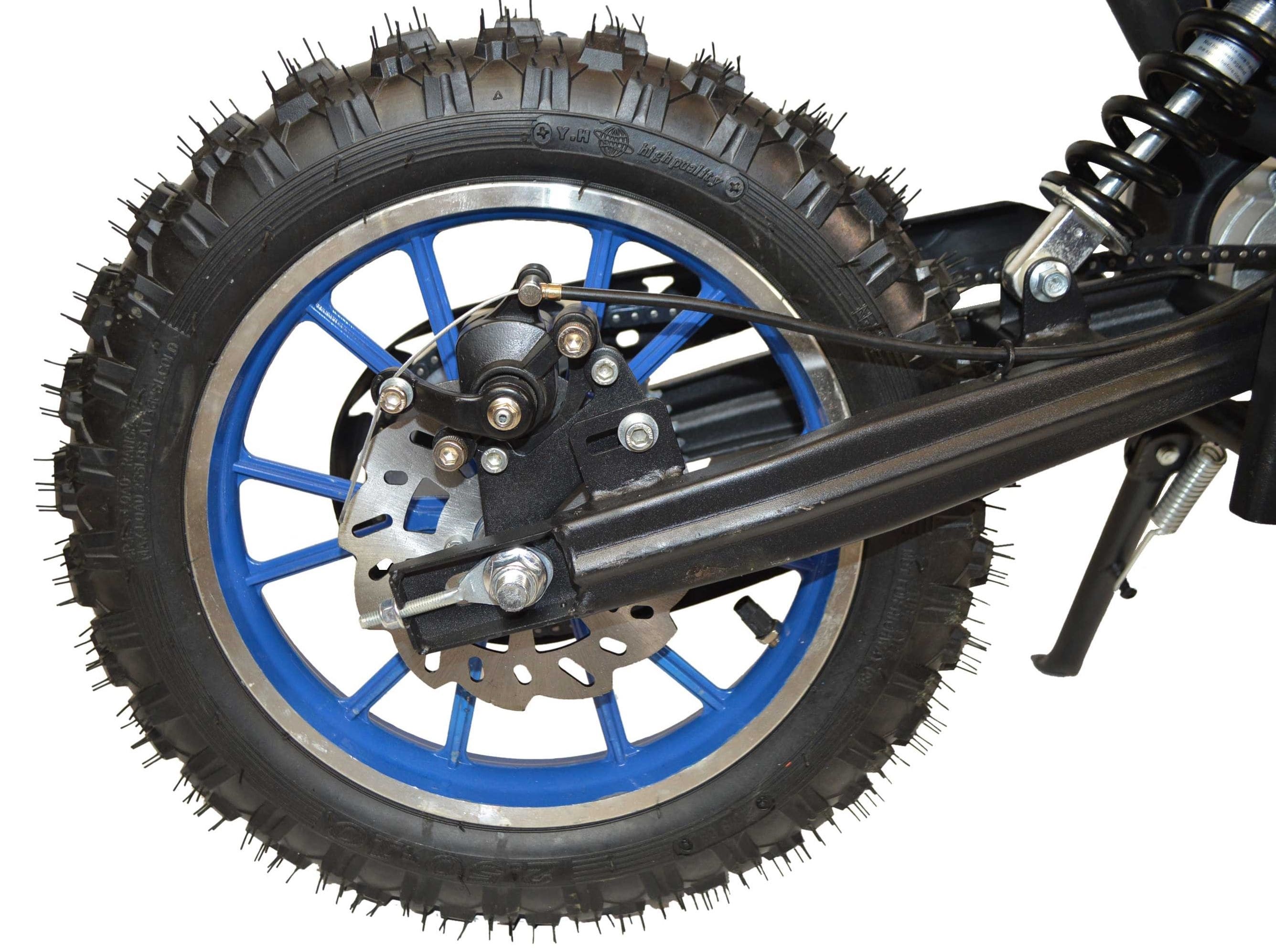 PEARL MINI MIRE BIKE за деца 50cc-издърпайте старт, 2-тактовия двигател, вентилирани дискови спирачки, на възраст 6–12 години-синьо