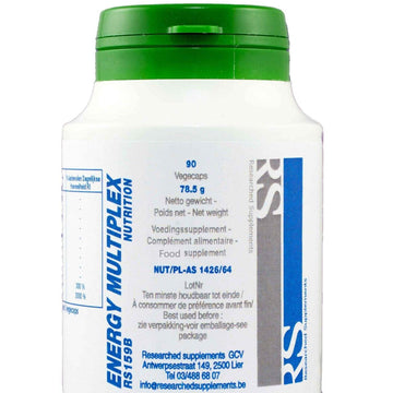 Energy Multi-Plex - 90 Capsules - Research Nutritionals - welzo