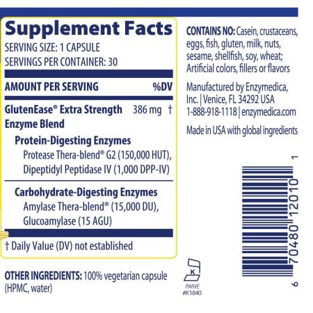 Enzymedica gluteneasa fuerza extra