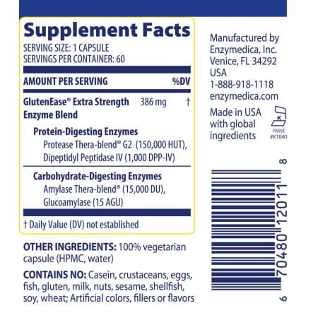 Enzymedica gluteneasa fuerza extra