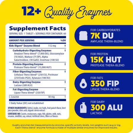 EnzyMedica Kids Digest Chewable Fruit Punch