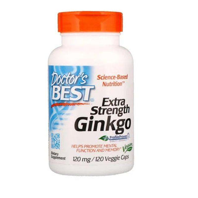 Extra Strength Ginkgo, 120 mg, 120 Veggie Caps - Doctor's Best - welzo