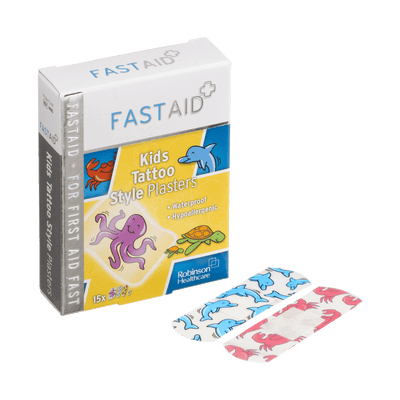 Fastaid Plasters Kids Tattoo Pack of 15 - welzo