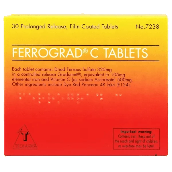 Ferrograd C Filmtabs Blister Pack of 30 - welzo