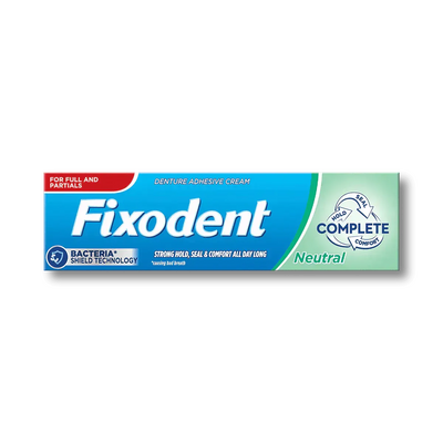 Fixodent Complete Neutral Flavoured Denture Adhesive Cream 40g - welzo