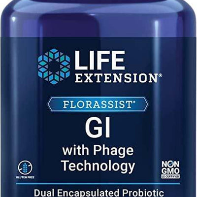 Florassist, GI With Phage Technology, 30 Liquid Veggie Caps - Life Extension - welzo
