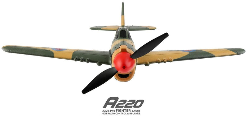 SkyRaptor P40 Warbird RTF 4-канален RC самолет с автопилот жироскоп