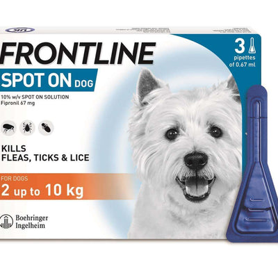 Frontline Plus Spot On Small Dog Pipettes - welzo