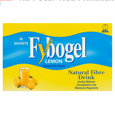 Fybogel Lemon Flavoured Laxative Sachets Pack of 30 x 4 - welzo