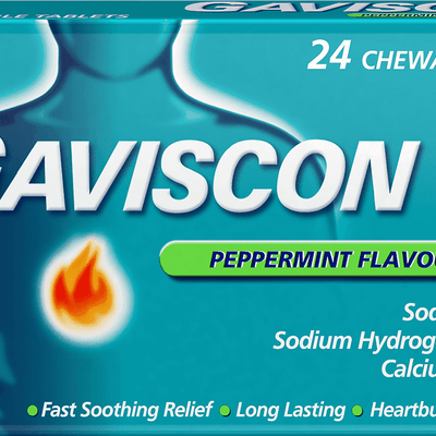 Gaviscon 250mg Peppermint Tablets Pack of 24 - welzo
