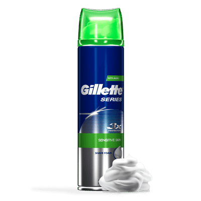 Gillette Series Shaving Foam Sensitive Skin 250ml - welzo