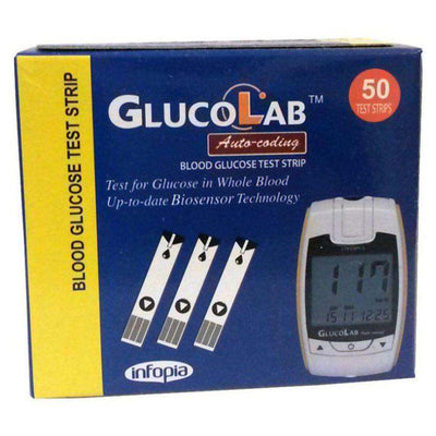 GlucoLab Blood Glucose Test Strips Pack of 50 - welzo