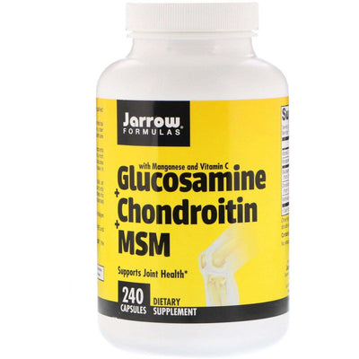 Glucosamine + Chondroitin + MSM, 240 Capsules - Jarrow Formulas - welzo