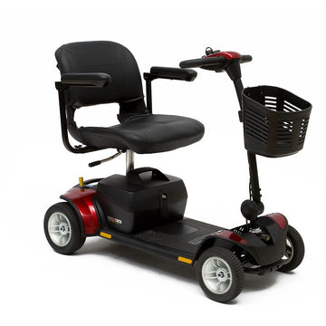 Go Go Elite Traveler Plus 4 MPH Mobility Scooter - Lichtgewicht, draagbare, 18AH -batterij, Delta Tiller