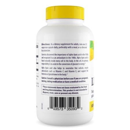 Zdravá původ alfa lipoová kyselina 600 mg