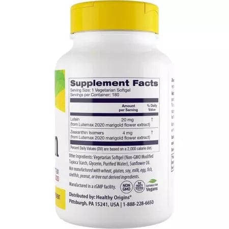 Healthy Origins Lutein 20mg