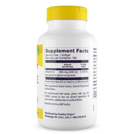 Healthy Origins Vitamin E